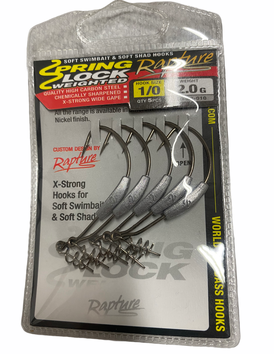 AMI RAPTURE OFFSET PIOMBATI SPRINGLOCK PER ESCHE SILICONICHE PESCA